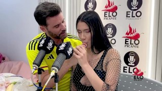 EloPodcast showing him ass in a horny interview with Ambar Prada