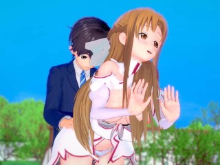 【エロゲーコイカツ！】ソードアートオンライン(SAO) アスナ(創世神ステイシアver)3DCG巨乳アニメ動画[Hentai Game Koikatsu! Asuna Yuuki (Anime 3D