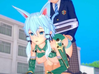 【エロゲーコイカツ！】ソードアートオンライン(SAO) シノン(ALOver)3DCG巨乳アニメ動画[Hentai Game Koikatsu! shinon(ALO)(Anime 3DCGVideo