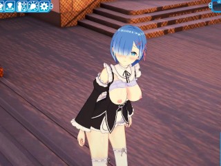 コイカツサンシャイン[Re:ゼロ]レムとぶっかけ中だし初エッチ♡Koikatsu Sunshine[Re:zero]remu with SEX