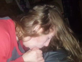 Russian babbysitter sucks cock