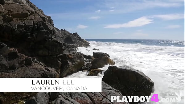 Sexy MILF with perfect big tits Lauren Lee hot posing after striptease