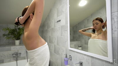Fucked a skinny Asian girl hard and cum in her mouth