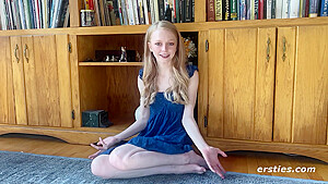 Hot Blonde Babe Loves The Feel Of Rope Against Her Skin