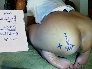 EBONY BIG BOOTY TATTOO BBL DOES BBC ON WEBCAM