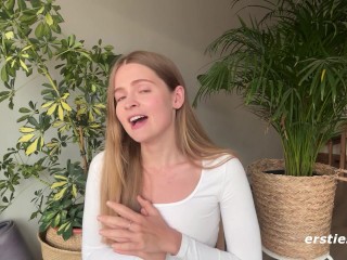 Ersties – Hot Babe Kate K Rubs Herself Down Before Fingering Herself