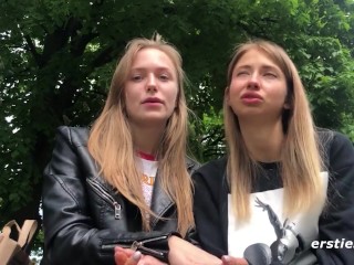 Ersties – Hot Blonde Babes Take Turns Getting Each Other Off