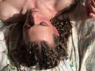 Girl Makes Her Femboyfriend Cums on himself