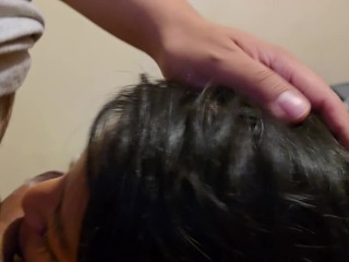 My vagina in close-up and then she sucks me off