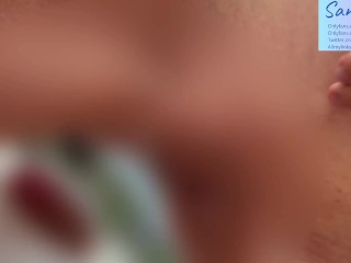 Peeing on you and licking everything on your abs