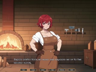 Tomboy: Love in Hot Forge #5 – Visual novel gameplay – Brigid fucked behind on the beach