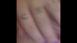 Brooklyn Madison trying to squeeze accidental cream pie out of her pussy!