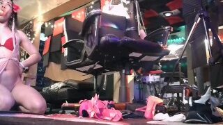 Cute Trans Girl Loves To Practice Blowjobs To Her Captions