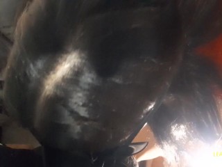 I give my ex-boyfriend a blowjob and let him finish and cum on my tits.