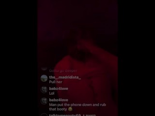 I love fucking her on IG live come watch talktomenasty69