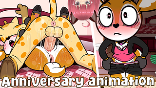 Lover gives me flowers and I give her my ass for our anniversary (CanaryPrimary animation) – Jazziuu