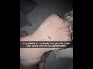 Night out with girls 🥰 means cheating with bigger cock, but I sent the wrong Snap to Boyfriend :/