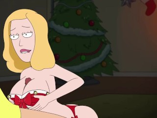 Rick and Morty – A Way Back Home – Sex Scene Only – Part 63 Beth In Sexy Xmas Costume Boobjob By Lov