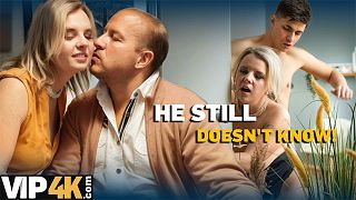 SHAME4K. Her amateur foot job made my cock so hard