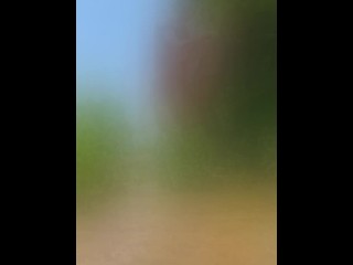 Stranger sucks my dick outdoors! Random girl sucks and fucks outdoors!