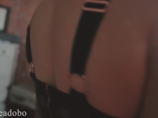 Trying to stay quiet and hold my moans in so our Airbnb host doesn’t hear. – BlondeAdobo