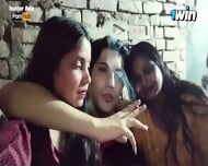 Threesome Sex in Village House